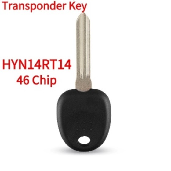 2006-2014 - Hyundai / Kia - HYN14RT14 Transponder Key (46 Chip)(Aftermarket chip/OEM chip )(No logo)